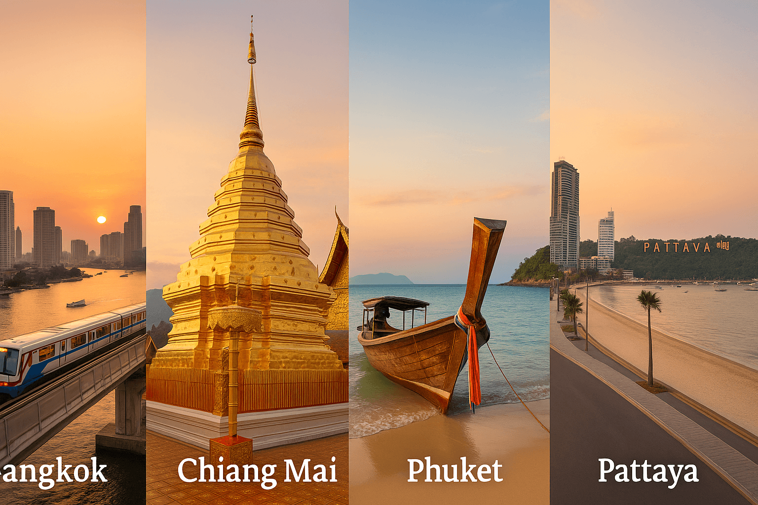 Bangkok, Chiang Mai, Phuket ou Pattaya quelle ville choisir pour s’expatrier en Thaïlande