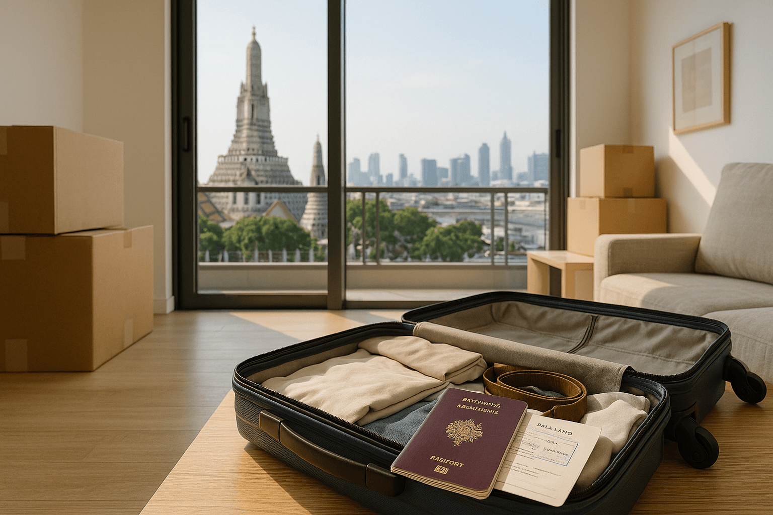 Check-list chronologique réussir son déménagement en Thaïlande