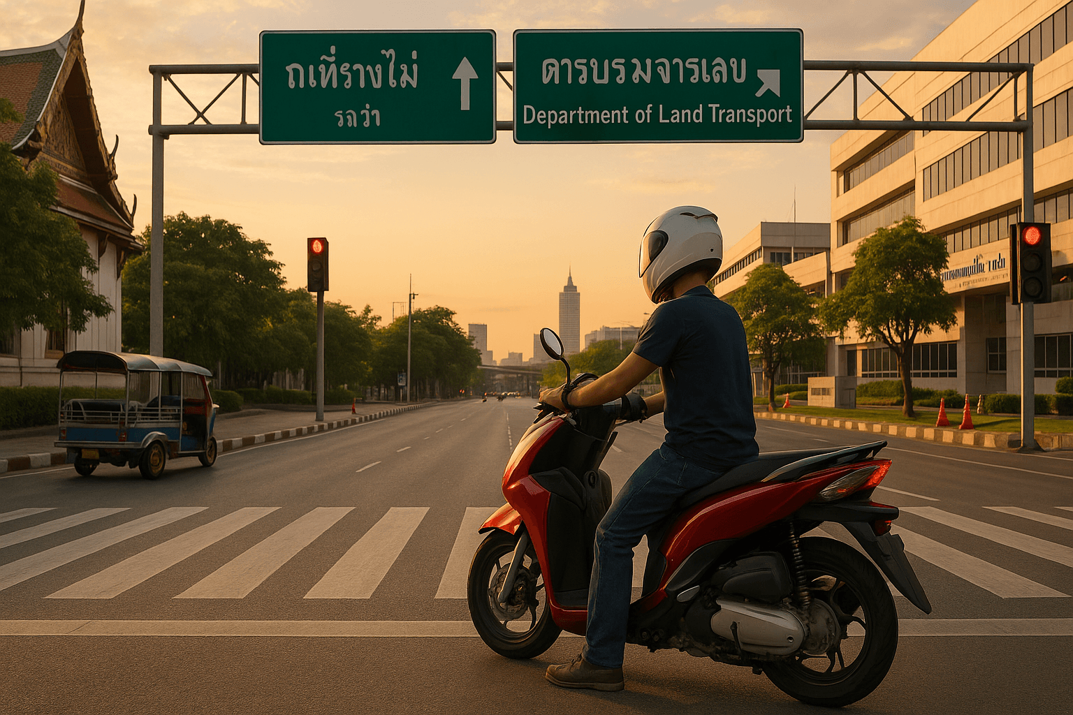 Rouler en scooter ou moto en Thaïlande ce que la loi impose en tant que résident-e
