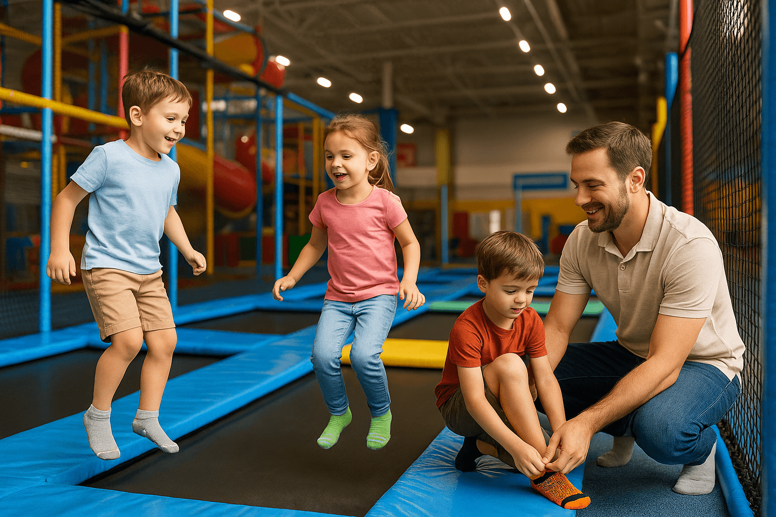 Activités avec enfants (jour de pluie) aquariums, parcs indoor, trampolines & ateliers