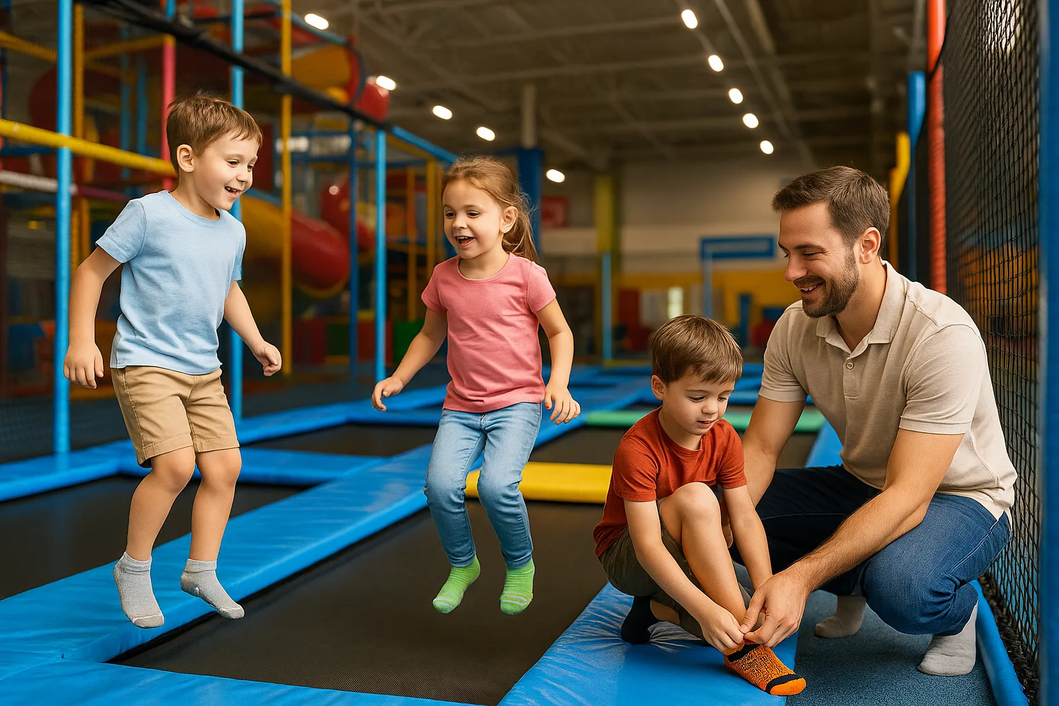 Activités avec enfants (jour de pluie) aquariums, parcs indoor, trampolines & ateliers