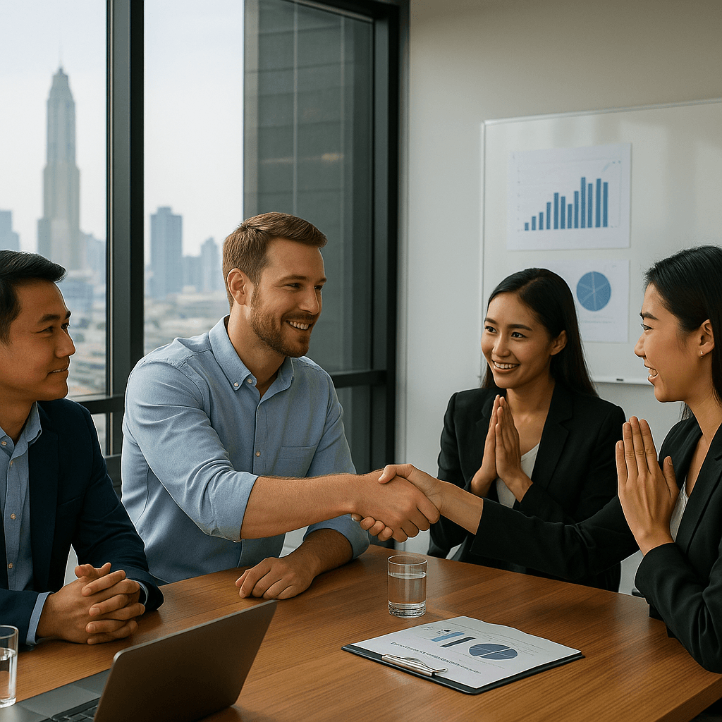 Culture pro en Thaïlande codes du bureau, management et négociation