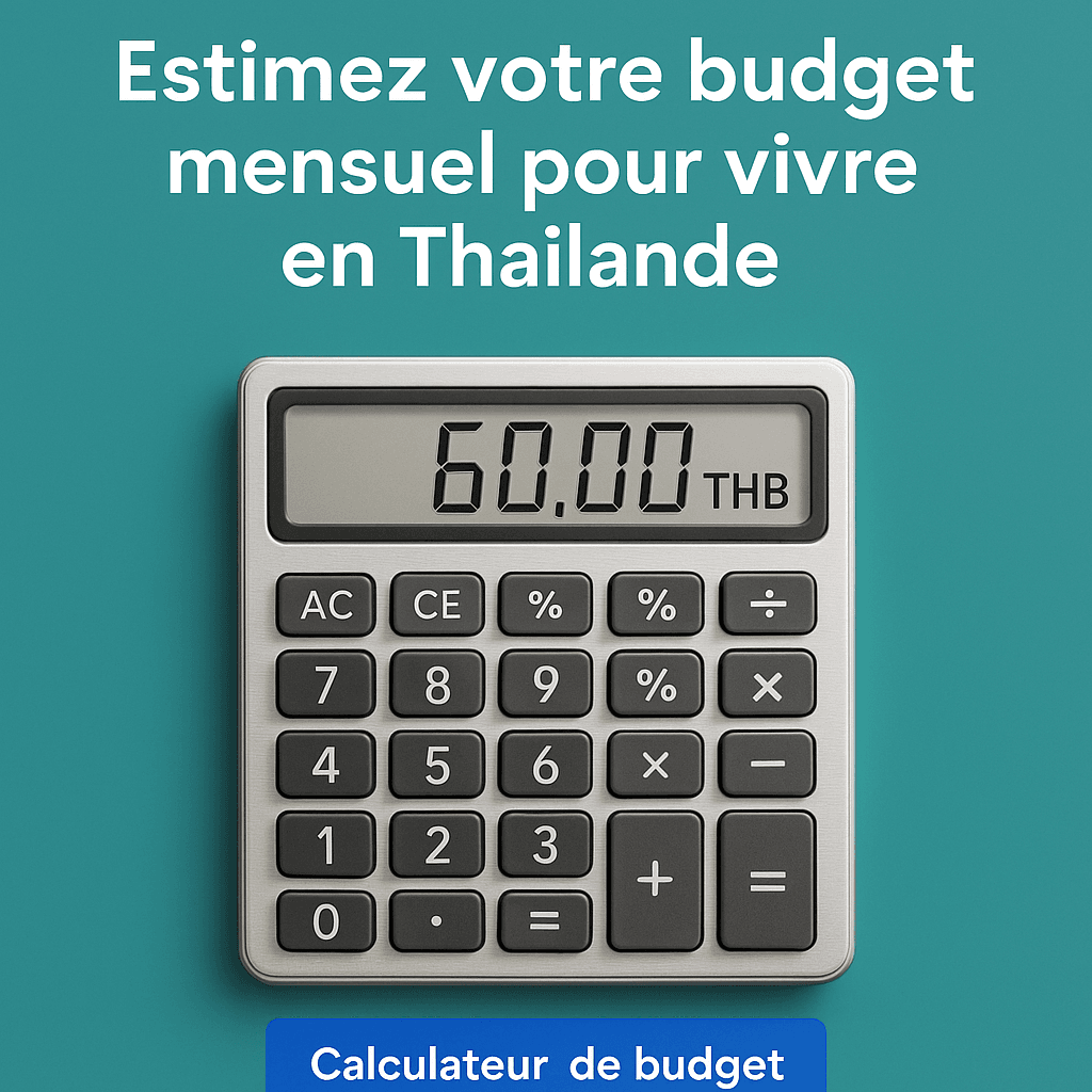 Estimez votre budget mensuel pour vivre en Thaïlande grâce à notre calculateur interactif