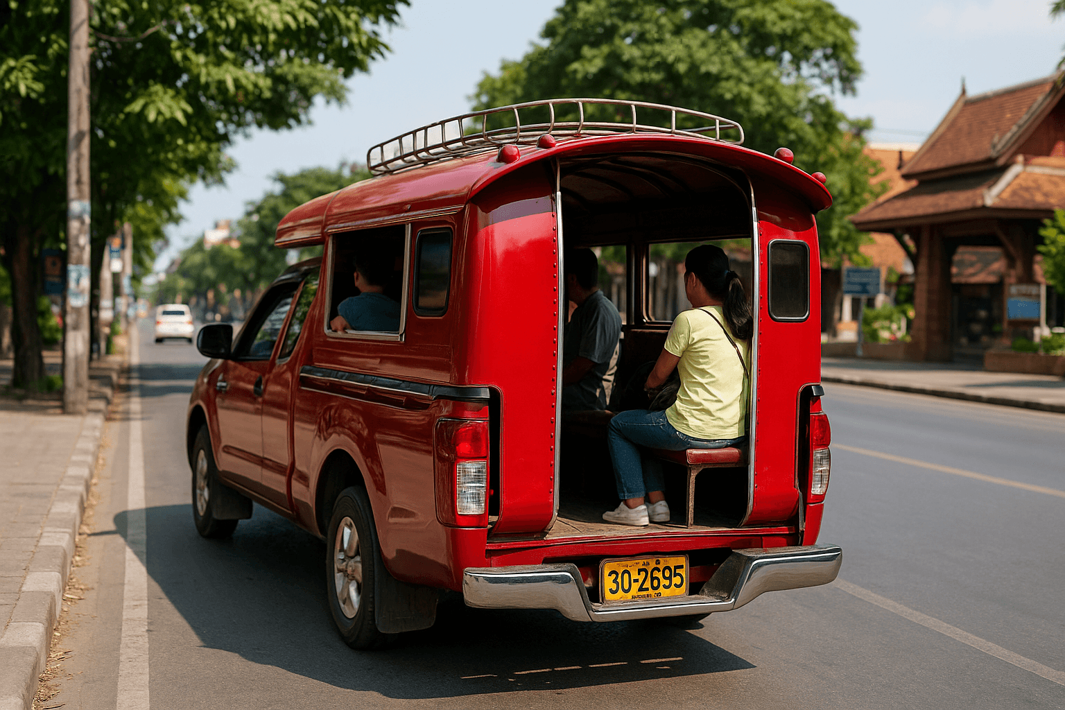 Les songthaew en Thaïlande un moyen de transport local pratique et économique