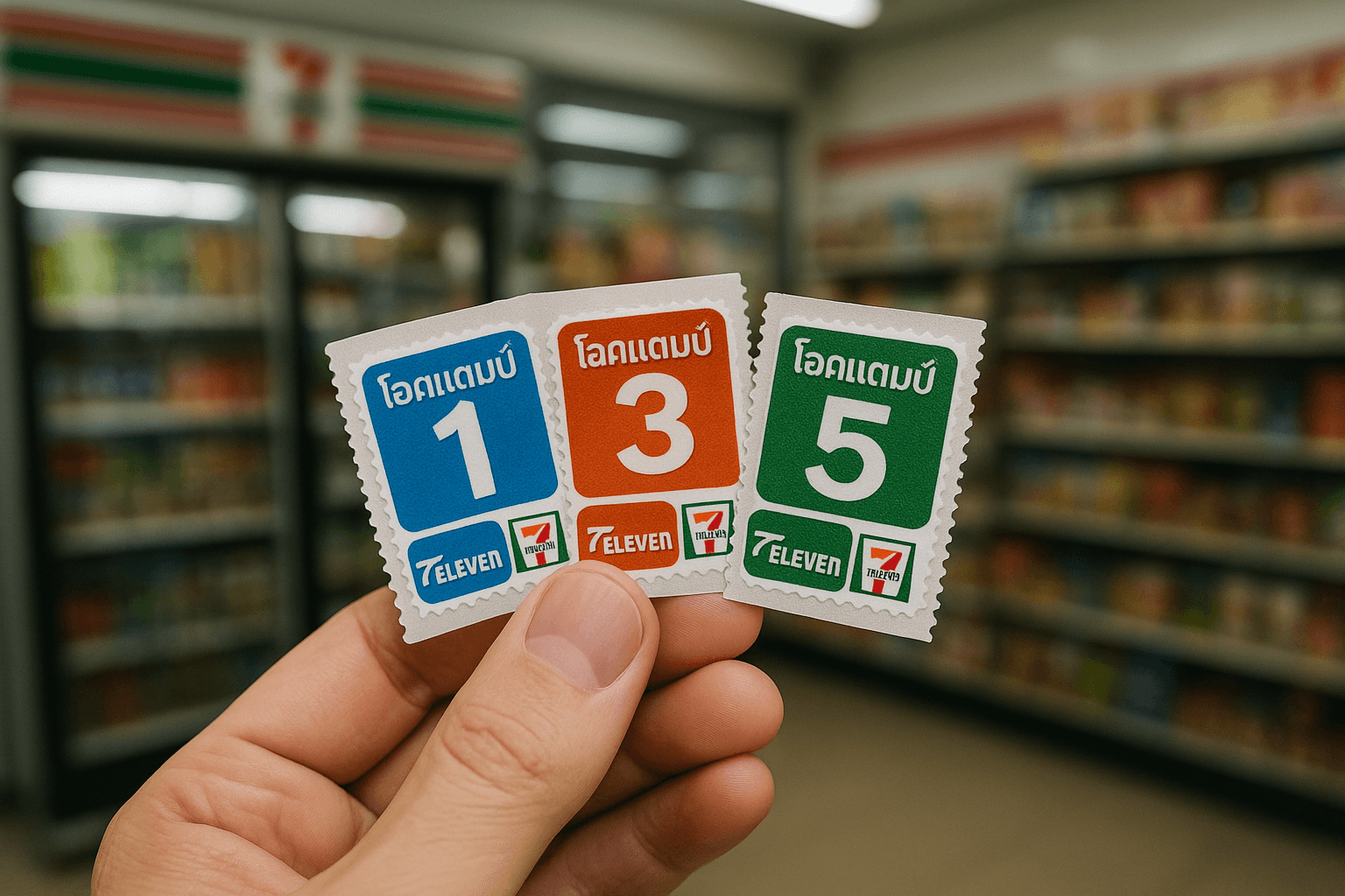 À quoi servent les petits autocollants que l’on reçoit lors de ses achats au 7-Eleven en Thaïlande