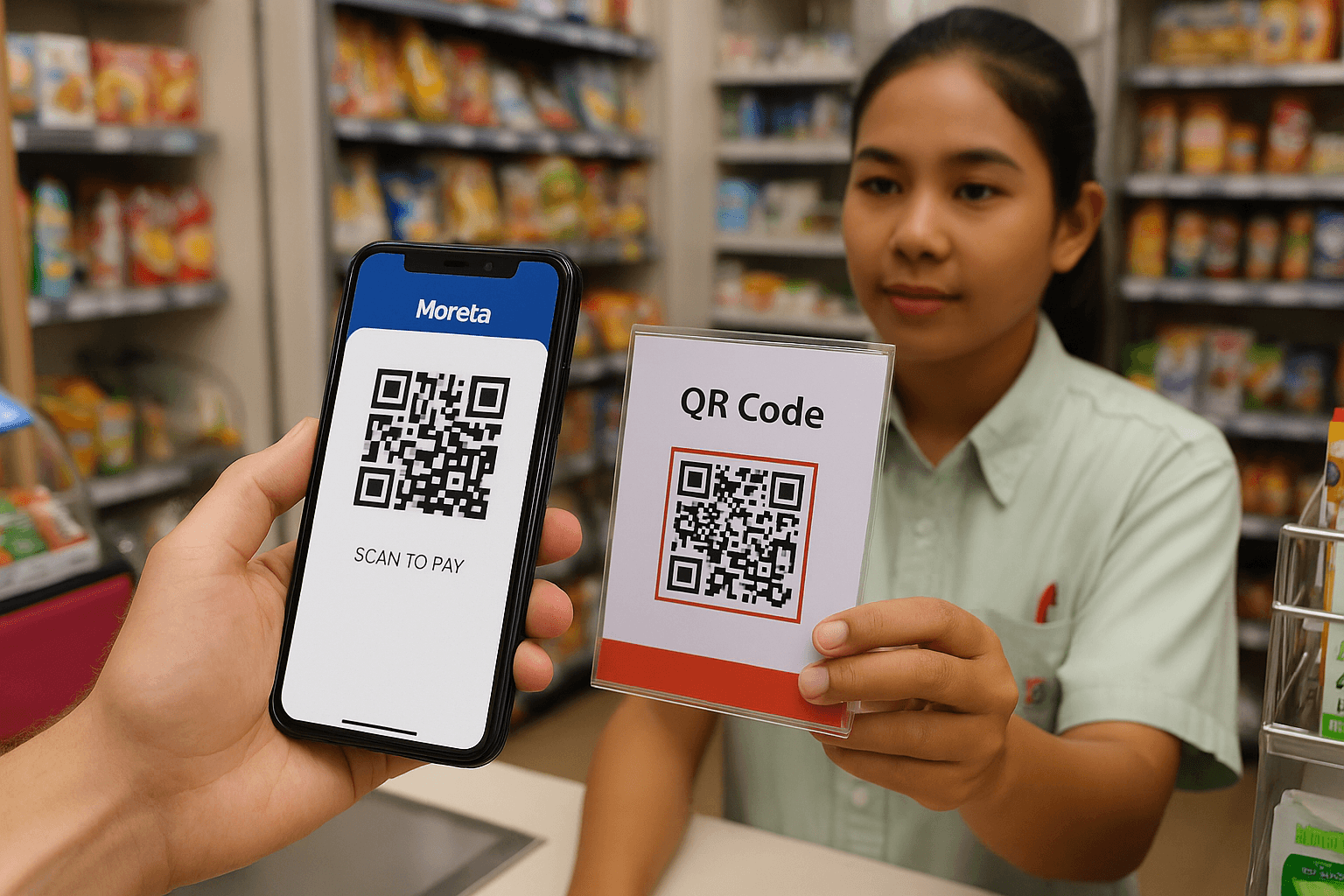 Payer en Thaïlande par QR-Code avec l’application Moreta une alternative pratique sans compte bancaire