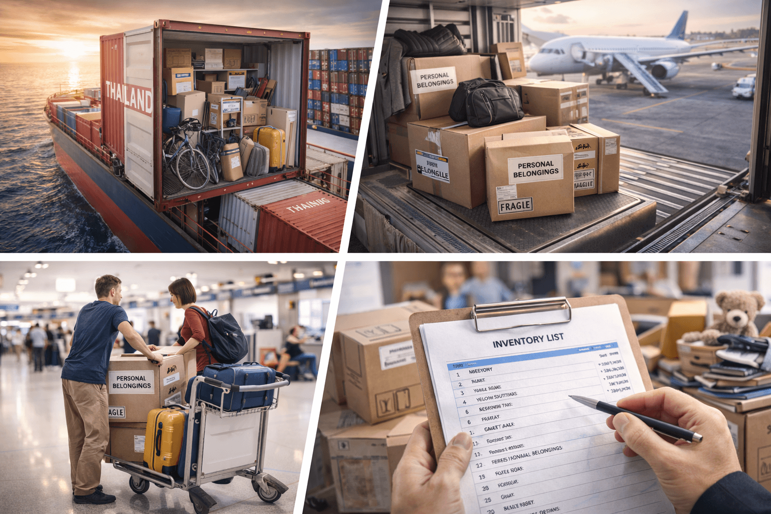 Déménager vers la Thaïlande comment transporter et faire transporter ses biens depuis son pays d’origine