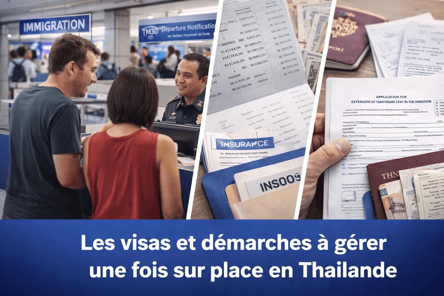 Les visas et démarches à gérer une fois sur place en Thaïlande