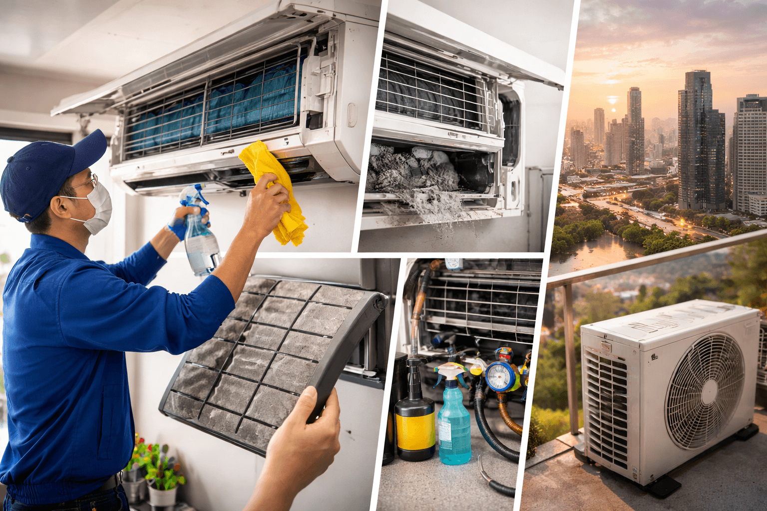 Pourquoi et à quelle fréquence faut-il faire nettoyer sa climatisation en Thaïlande