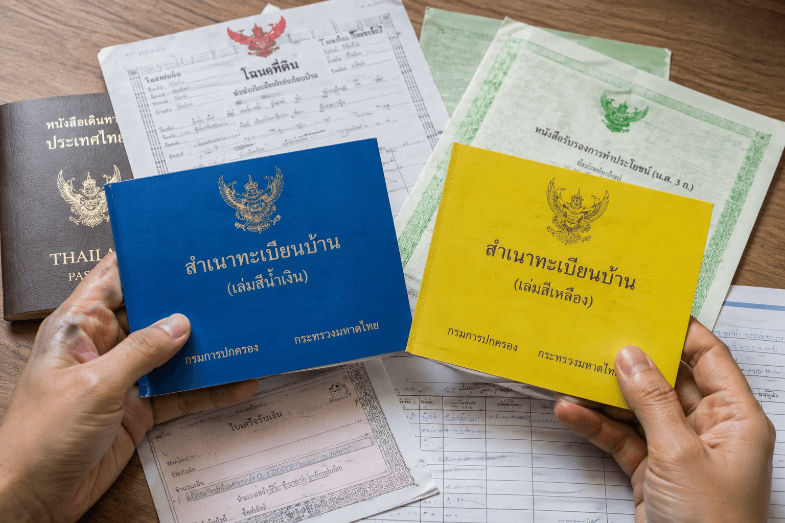 Blue Book et Yellow Book en Thaïlande attention aux confusions