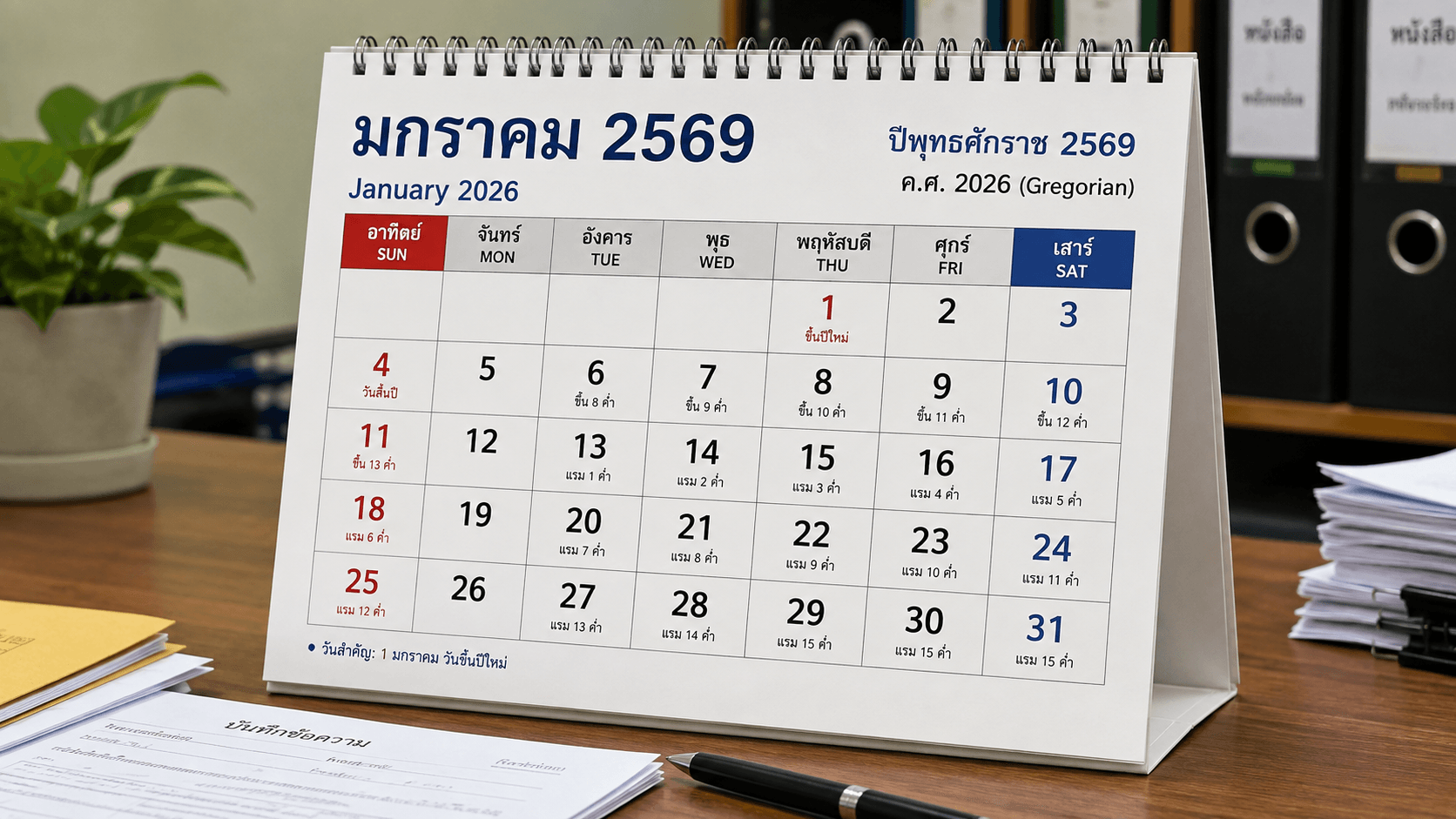 Pourquoi l’année est différente en Thaïlande