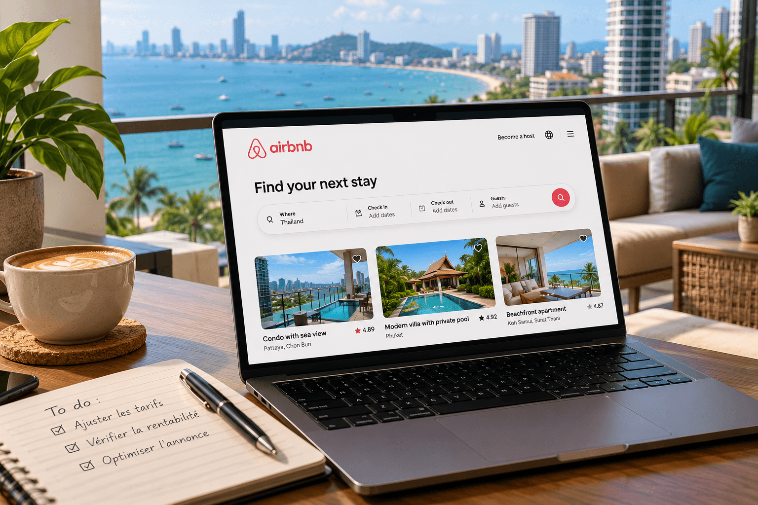 Airbnb en Thaïlande les propriétaires paient désormais 15,5 % de commission
